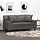 Lot de 2 coussins en similicuir 40x40 cm gris - 30% de remise