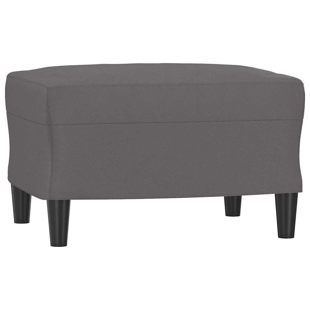 Vidaxl Repose-pieds 60x50x41 cm en similicuir gris - 32% de remise