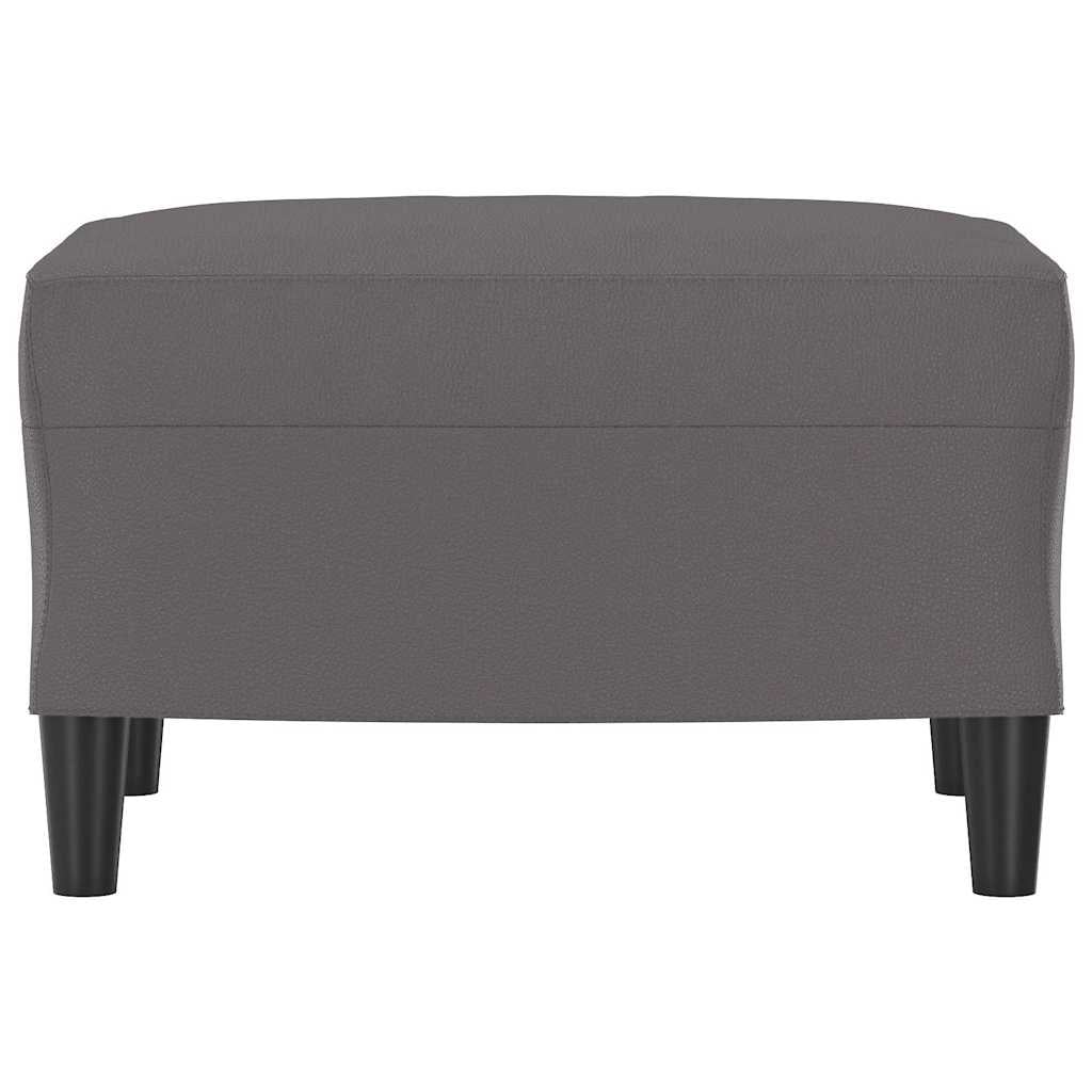 Vidaxl Repose-pieds 60x50x41 cm en similicuir gris - 32% de remise