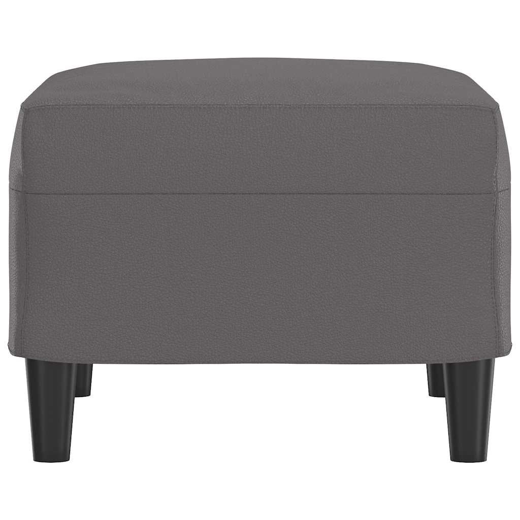 Vidaxl Repose-pieds 60x50x41 cm en similicuir gris - 32% de remise
