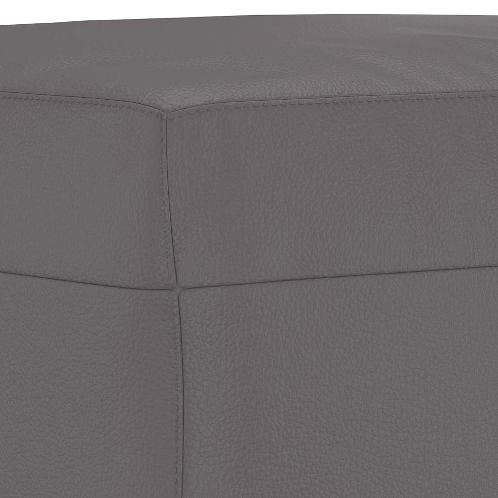 Vidaxl Repose-pieds 60x50x41 cm en similicuir gris - 32% de remise