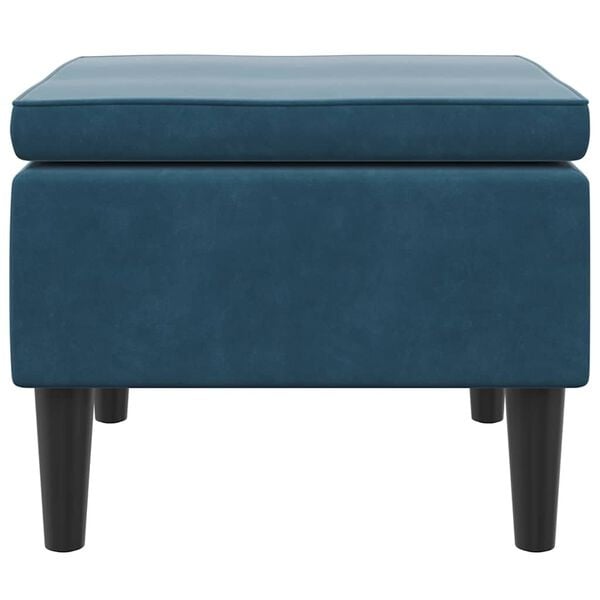 Vidaxl Tabouret en velours bleu - 41% de remise