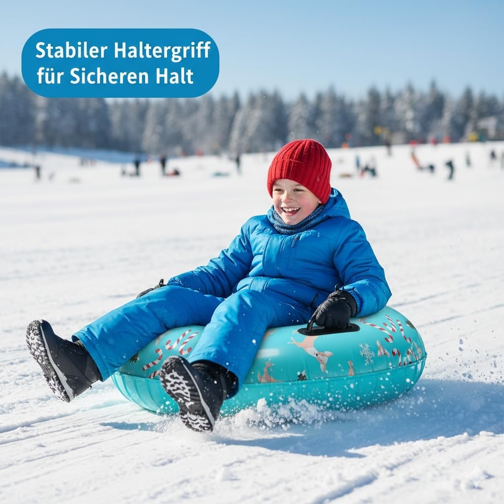 Bouée gonflable pour neige 90 cm - Vert - 16% de remise