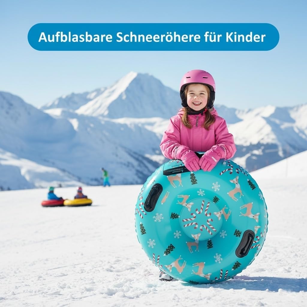 Bouée gonflable pour neige 90 cm - Vert - 16% de remise