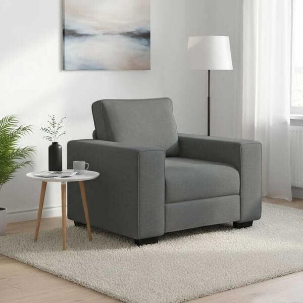 Fauteuil confortable gris foncé 100x77x82 cm - 20% de remise