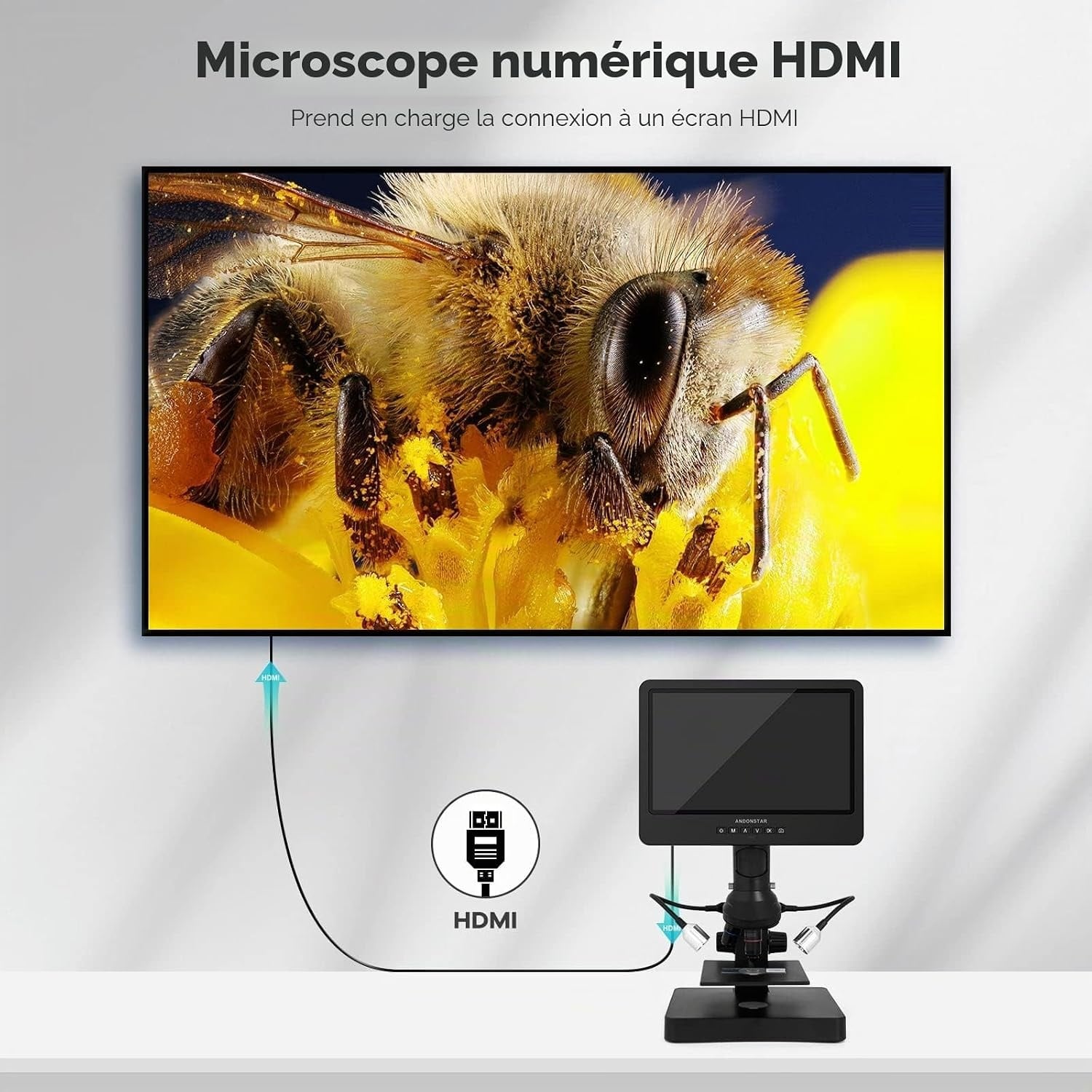 Microscope Numérique 10,1" 4080x UHD 2160p - 25% de remise