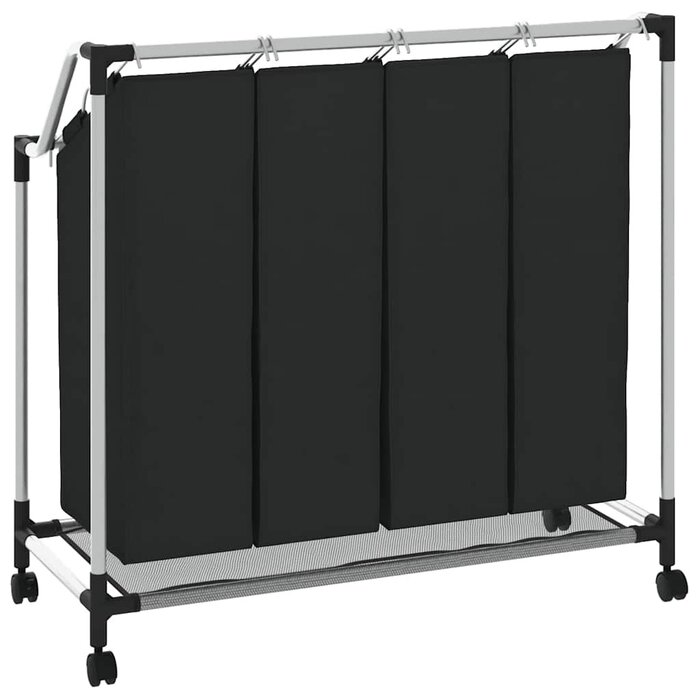 Trieur de linge 4 compartiments Gris taille L - 23% de remise