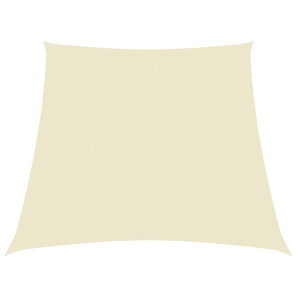 Voile d'ombrage trapézoïdale 2/4 x 3 m crème - 23% de remise