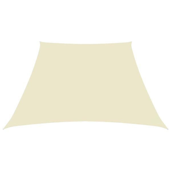 Voile d'ombrage trapézoïdale 2/4 x 3 m crème - 23% de remise