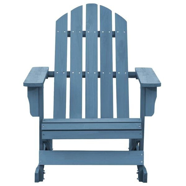 Chaise Adirondack en bois de sapin bleu taille L - 24% de remise