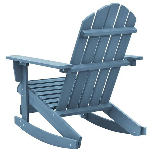 Chaise Adirondack en bois de sapin bleu taille L - 24% de remise