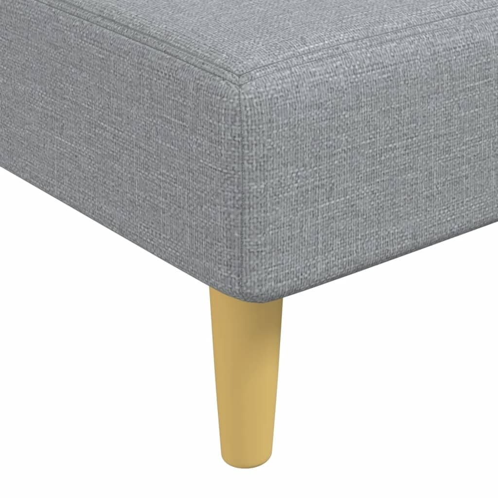 Chaise longue réglable gris clair - 55 x 140 cm - 25% de remise