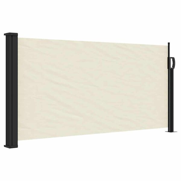 Pare-soleil latéral rétractable 100 x 300 cm Crème - 19% de remise