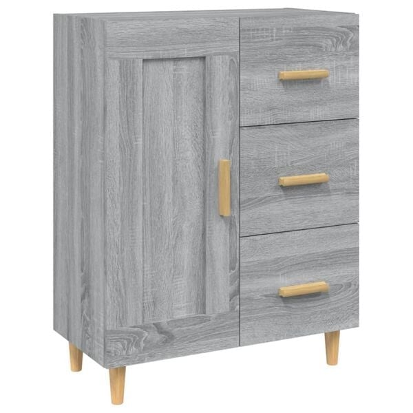 Buffet Chêne Sonoma Gris 69,5cm - 23% de remise