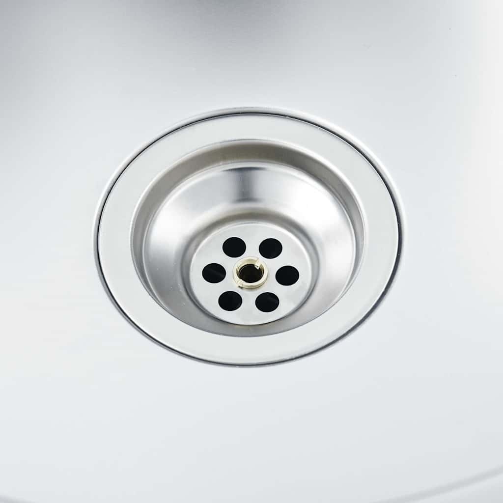 Évier de cuisine en acier inoxydable Chrome, taille S - 24% de remise