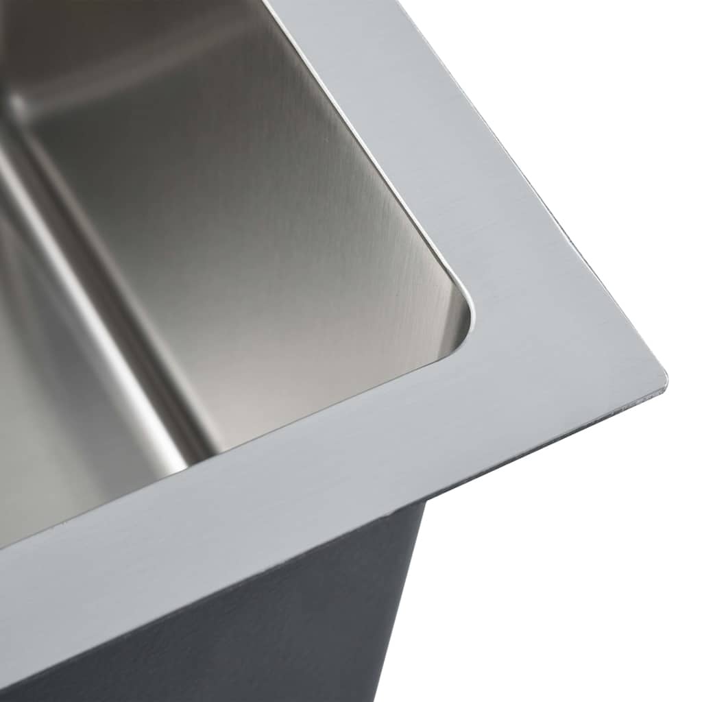 Évier de cuisine en acier inoxydable Chrome, taille S - 24% de remise