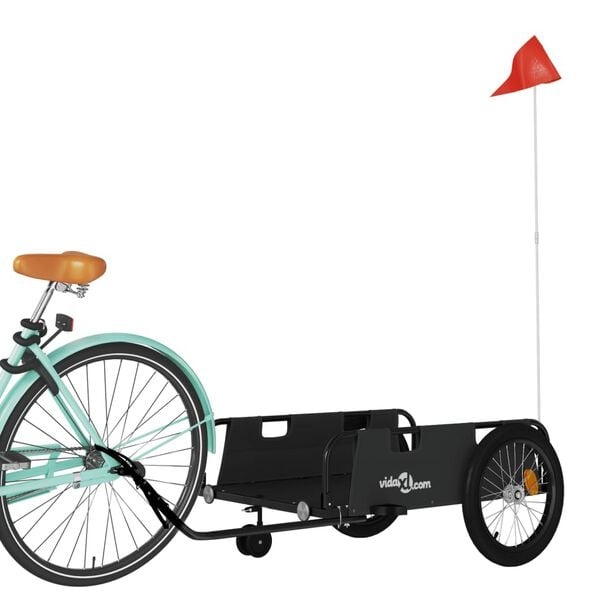 Remorque de vélo robuste - 45 kg - Noir - 24% de remise