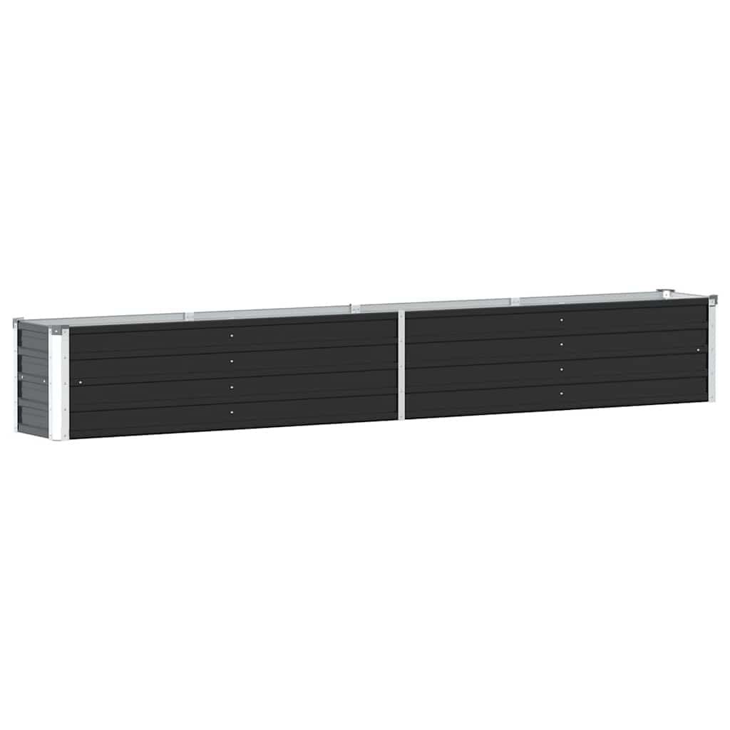 Bac à fleurs surélevé en acier galvanisé 320x40x45cm - 24% de remise