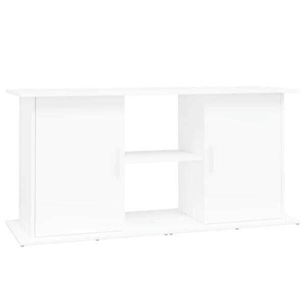 Meuble support pour aquarium 121x41x58 cm blanc - 25% de remise