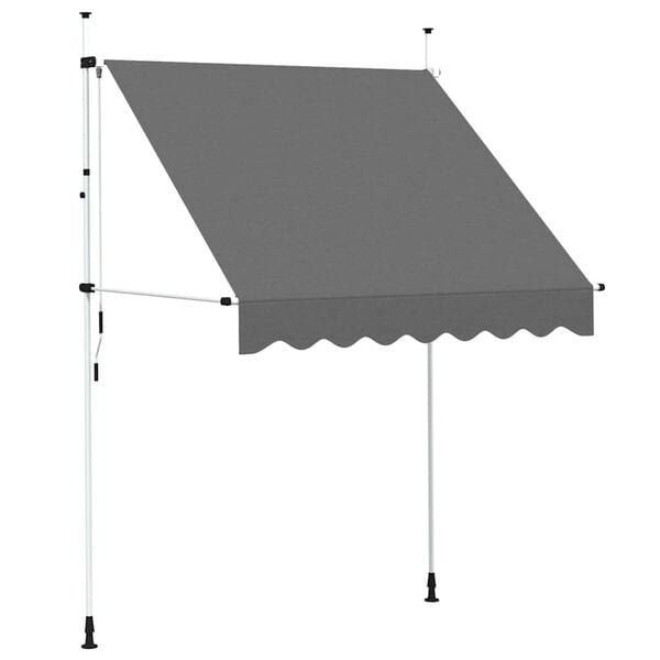 Store banne manuel rétractable 200 cm anthracite - 24% de remise