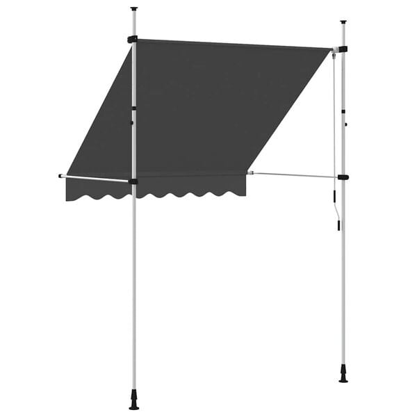 Store banne manuel rétractable 200 cm anthracite - 24% de remise