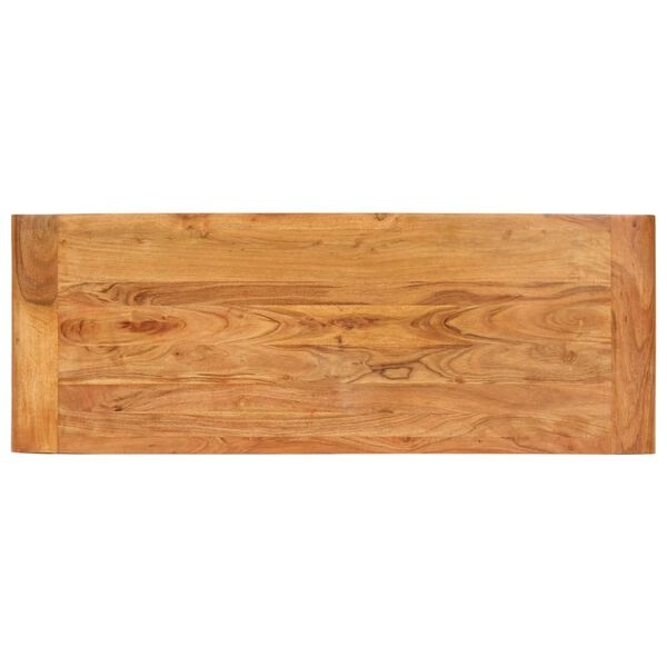 Table console en bois d'acacia massif miel - 110x40x76 cm - 25% de remise
