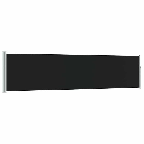 Paravent latéral rétractable 120 x 500 cm - Noir - 25% de remise