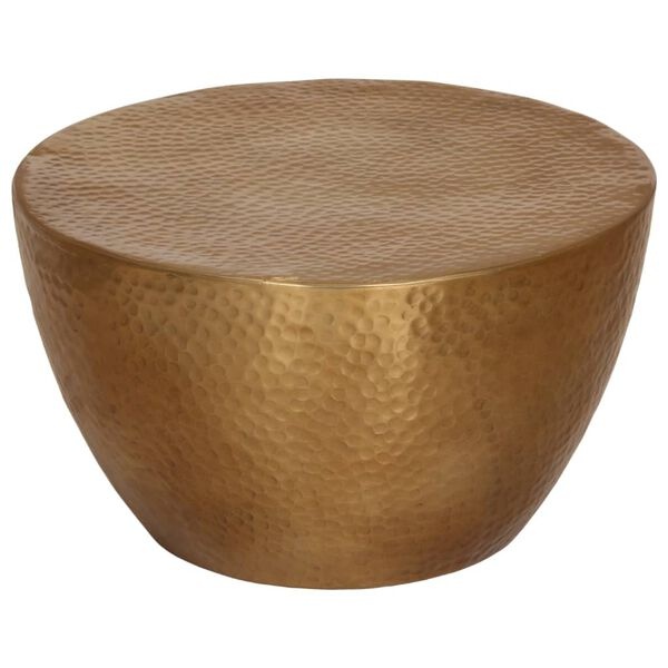 Table basse ronde aluminium martelé Goud M - 25% de remise