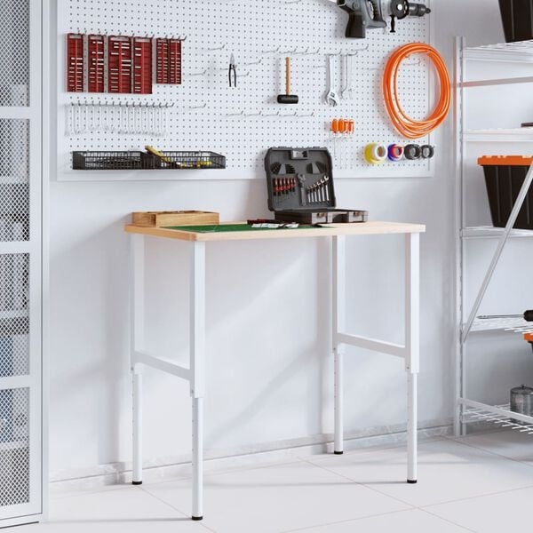 Pieds de table réglables en métal gris - Ensemble de 2 - 24% de remise