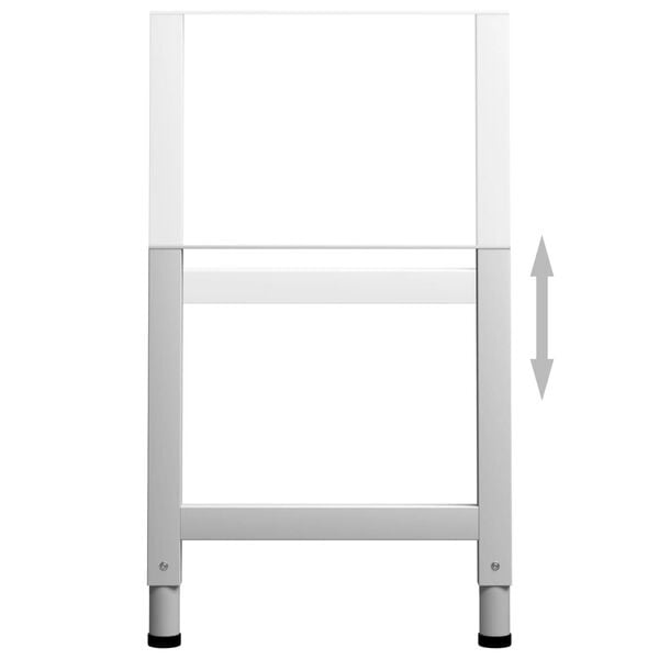 Pieds de table réglables en métal gris - Ensemble de 2 - 24% de remise