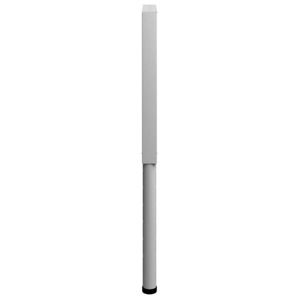 Pieds de table réglables en métal gris - Ensemble de 2 - 24% de remise