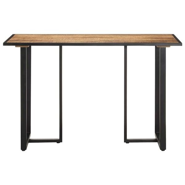 Table à manger 120 cm en bois de manguier brut - 25% de remise