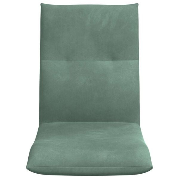 Chaise de sol réglable en velours vert d'eau - 24% de remise