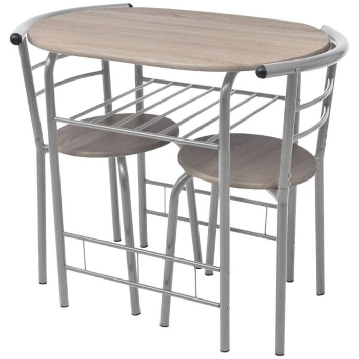 Ensemble table de bar et 2 chaises - 25% de remise - 80 x 53 x 74 cm