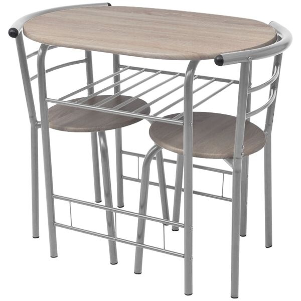 Ensemble table de bar et 2 chaises - 25% de remise - 80 x 53 x 74 cm