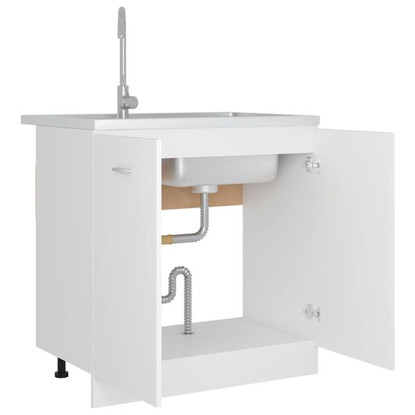 Meuble sous-lavabo Lyon 80x46 cm Blanc - 24% de remise