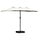 Parasol double avec éclairage LED solaire - Sable et anthracite - 25% de remise