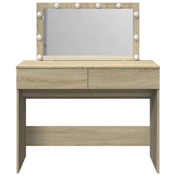 Coiffeuse avec éclairage LED chêne sonoma - 25% de remise