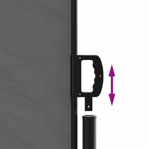 Paravent latéral rétractable 100 x 600 cm anthracite - 25% de remise