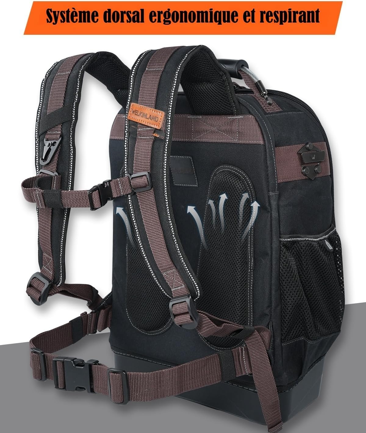 Sac à dos pour outils 45L - 76 compartiments - 25% de remise
