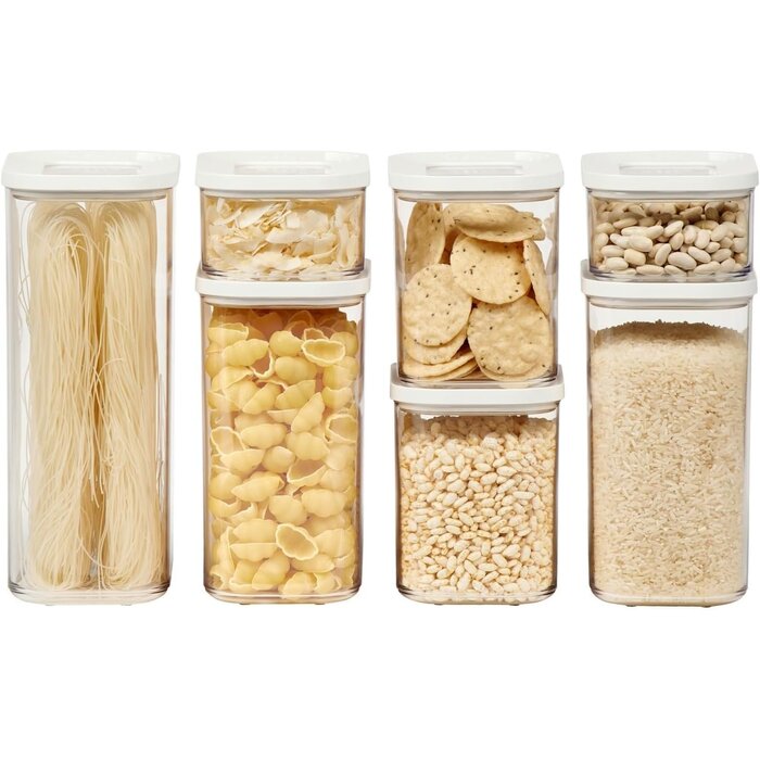 Set de 7 boîtes de conservation Modula - Blanc - 23% de remise