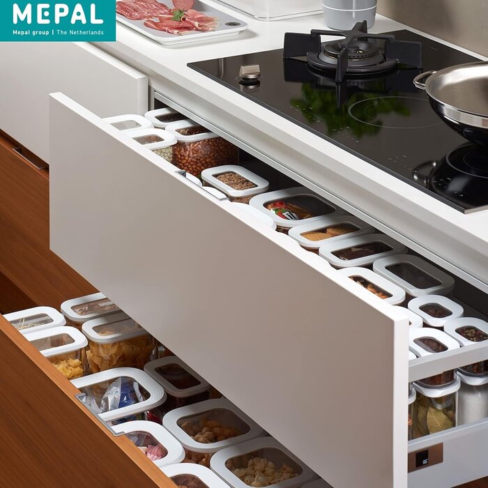 Set de 7 boîtes de conservation Modula - Blanc - 23% de remise