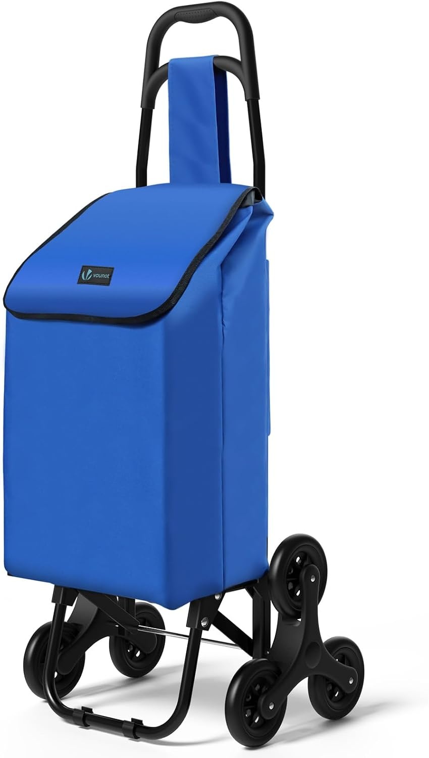 Chariot de courses monte-escalier 32L - Pliable - Noir - 22% de remise