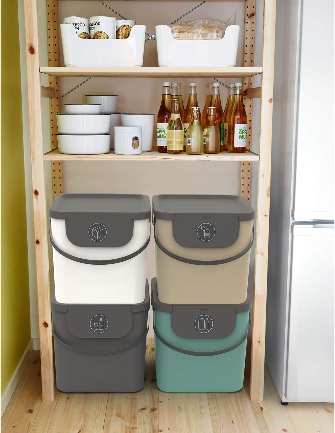 Système de tri sélectif 4 bacs modulaire - 24% de remise