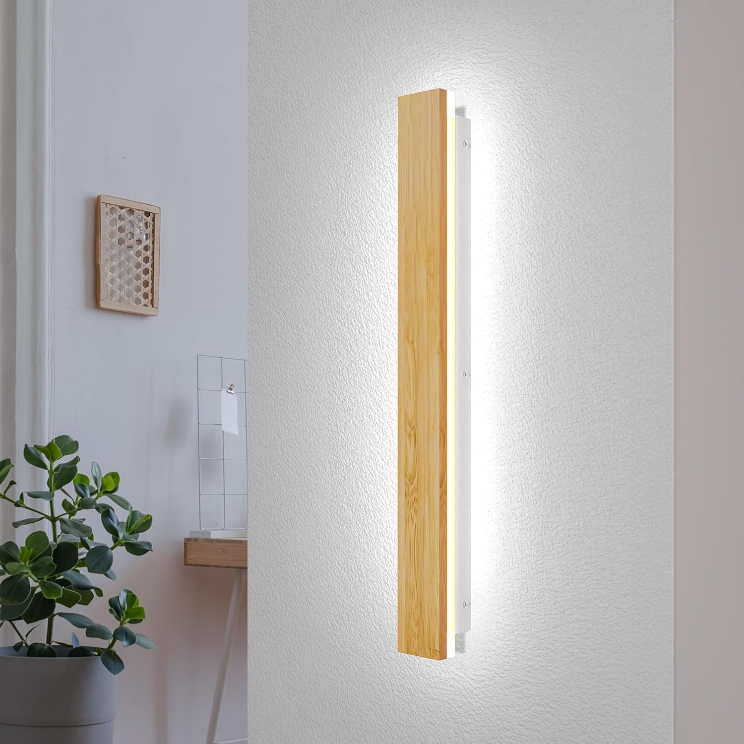Applique LED Bambou 115cm - 41W - Télécommande - 23% de remise