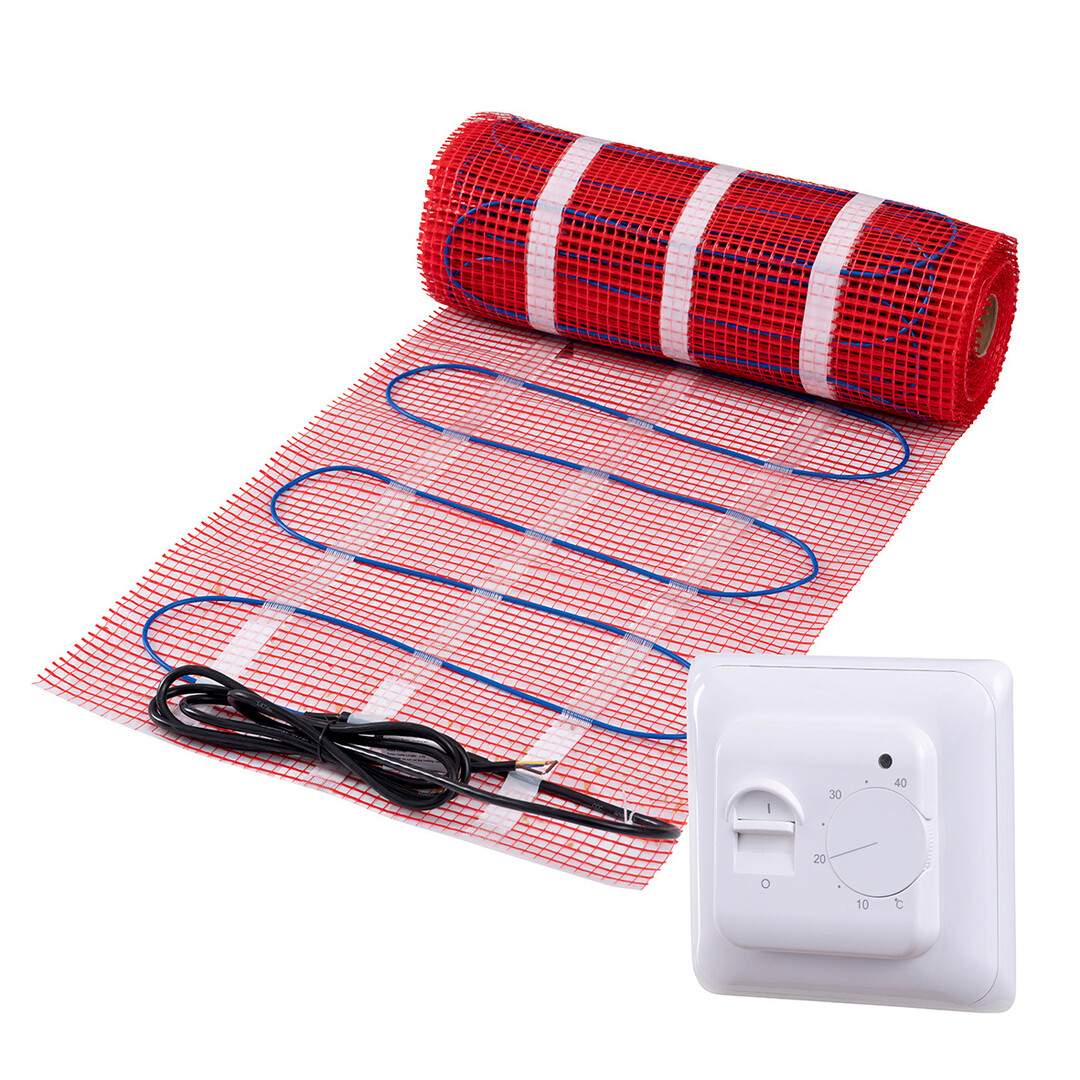 Pro-mat Complete elektrische vloerverwarming set, 150 watt incl analoge thermostaat