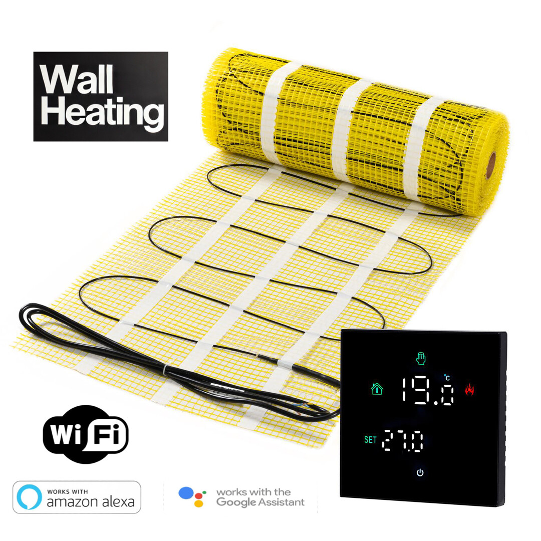 Pro-mat Pro-series Complete set, wand en muur verwarming, beschikbaar in diverse afmetingen, met wifi thermostaat