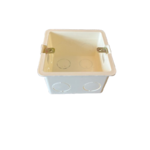Flush-mounted box for 25A thermostat or load module.