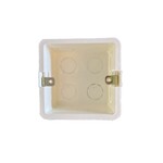Flush-mounted box for 25A thermostat or load module.