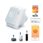 Moderne WiFi Thermostaat in Wit of Zwart – Smart Home Compatibel – Werkt met Magnum, Google Home & Alexa